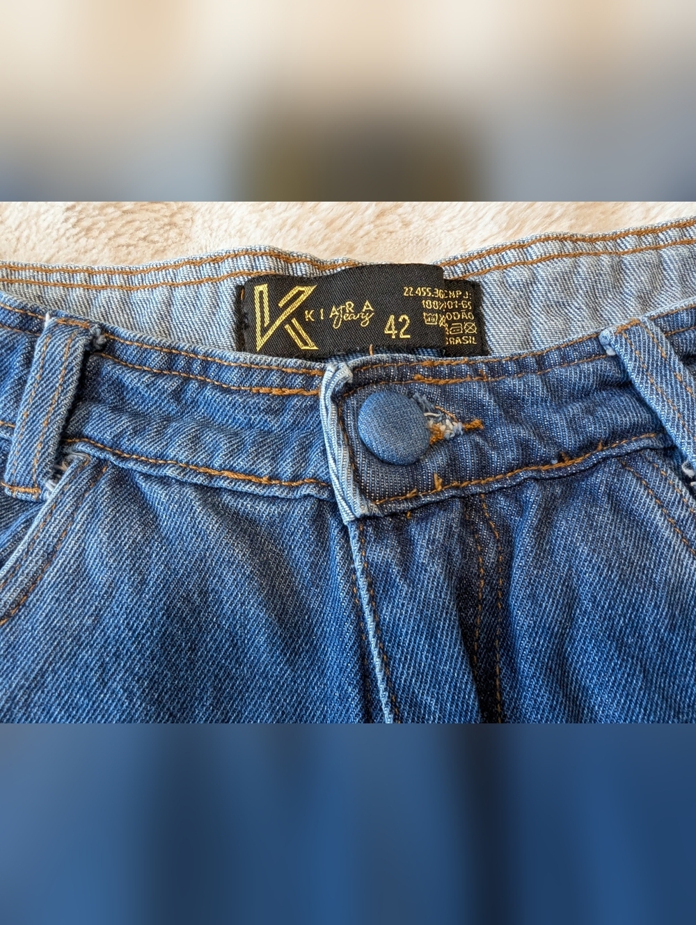 2/$20 Kiara High-Waist Blue Denim Shorts - Picture 4 of 7